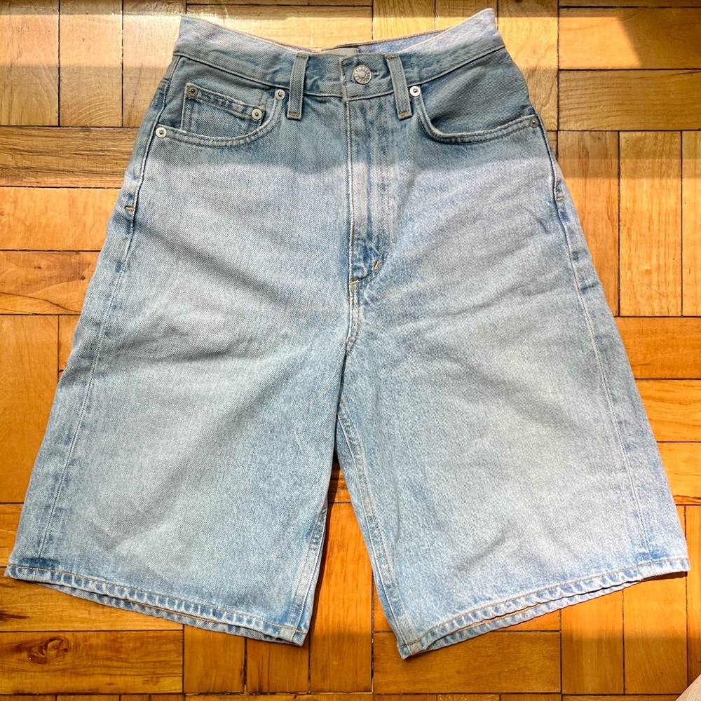 Agolde Long Jean Shorts